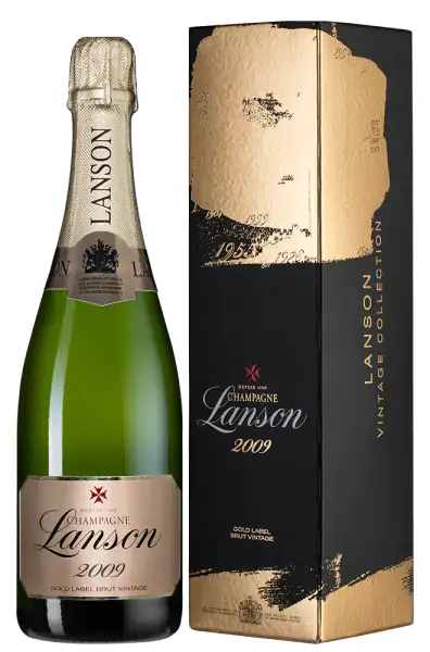 Lanson Gold Label Brut Vintage в подарочной упаковке, 0.75