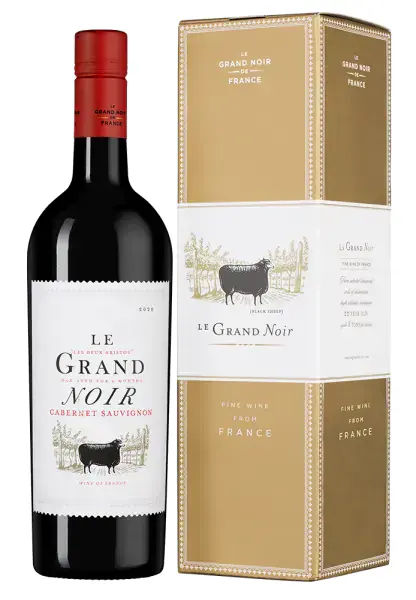 Le Grand Noir Cabernet Sauvignon в подарочной упаковке, 0.75
Ле Гран Нуар Каберне Совиньон 2020 в п/у