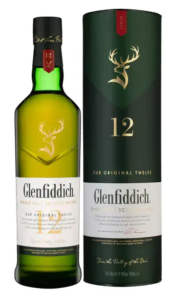 Glenfiddich 12 years old в подарочной упаковке, 0.7