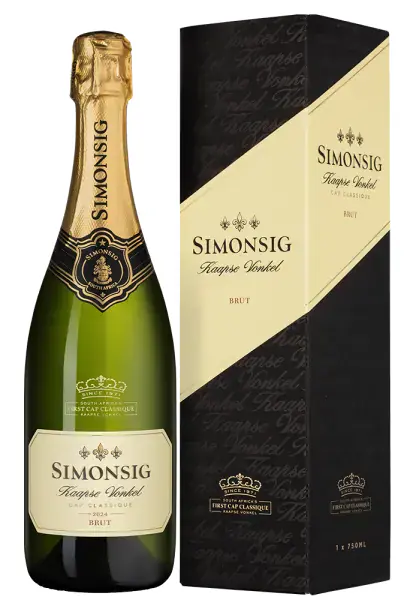 Kaapse Vonkel Brut в подарочной упаковке, 0.75
Наб. Каапс Вонкель Брют в п/у, белое брют, фото 1 из 2
