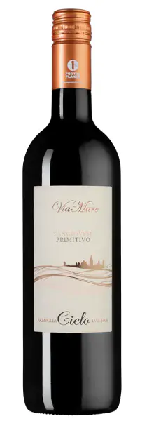 Viamare Sangiovese Primitivo, 0.75
Чело Виамаре Санджовезе Примитиво