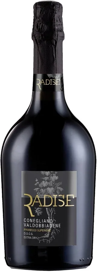 Radise. Conegliano Valdobbiadene Prosecco Superiore. Extra Dry, 0.75
Радизе Конельяно Вальдоббьядене Просекко Супериоре. Экстра Драй